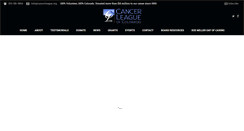 Desktop Screenshot of cancerleague.org