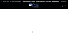 Tablet Screenshot of cancerleague.org
